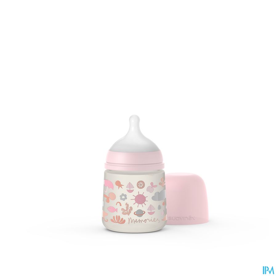 Suavinex Memories Fles Slow 150ml Pink Suavinex Memories Fles Slow 150ml Pink