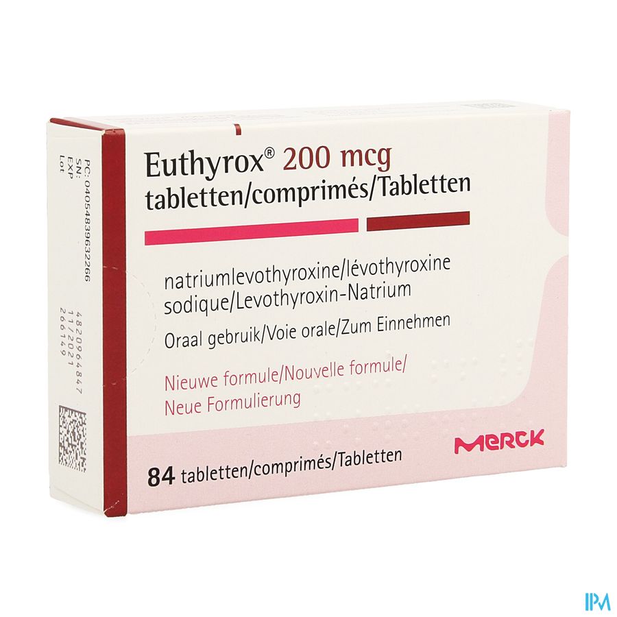 Euthyrox 200mcg Comp 84 Nf Euthyrox 200mcg Comp 84 Nf
