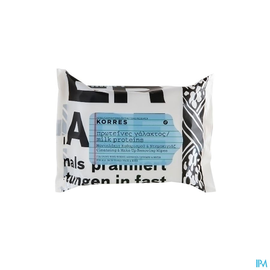 Korres Kf Reinigingsdoekjes Nh-dh Milk Proteins 25