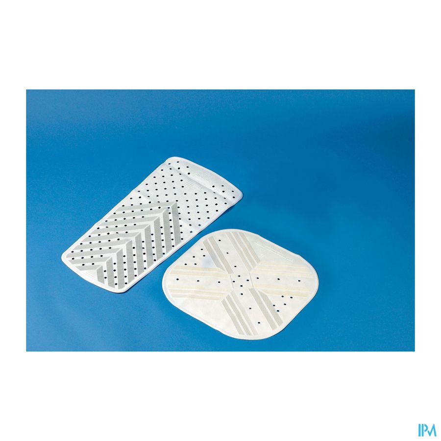 Douche-badmat A/slip Wit 54x54cm Ctc+zuignap Advys Douche-badmat A/slip Wit 54x54cm Ctc+zuignap Advys