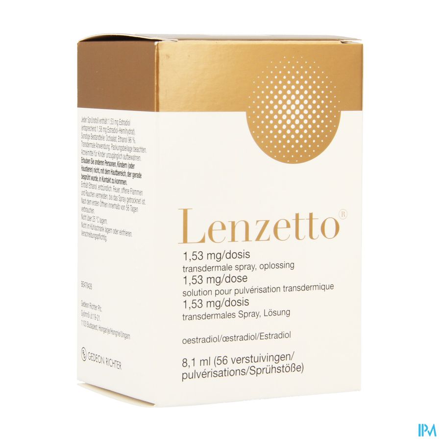 Lenzetto 1,53mg/dose Opl Transdermale Spray Lenzetto 1,53mg/dose Opl Transdermale Spray