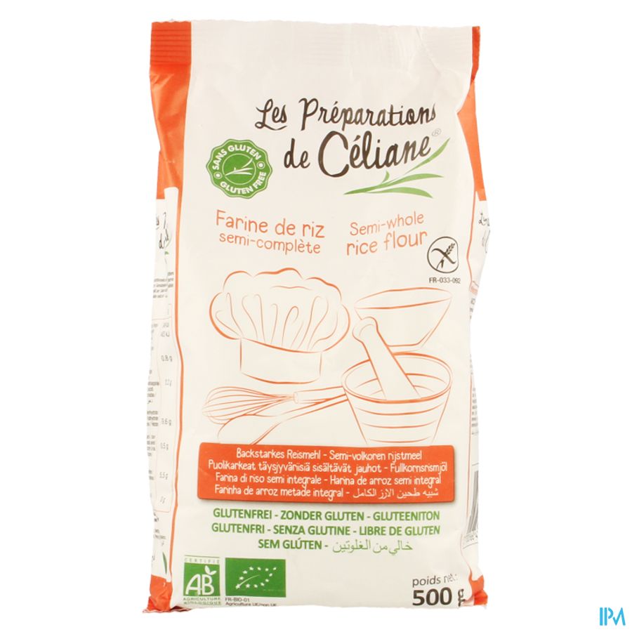 Celiane Farine Riz Semi-compl.bio500g 4074 Revogan 1