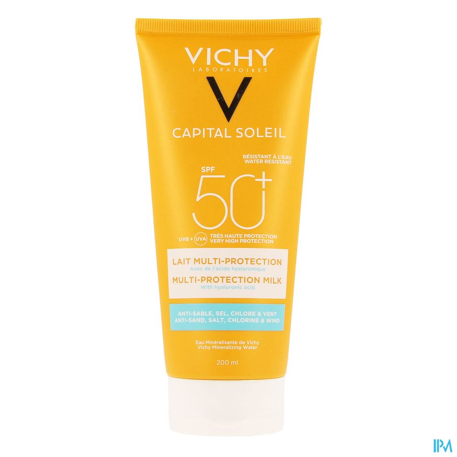 Vichy Cap. Sol. Beach Protect Zonnemelk Ip50 200ml 1