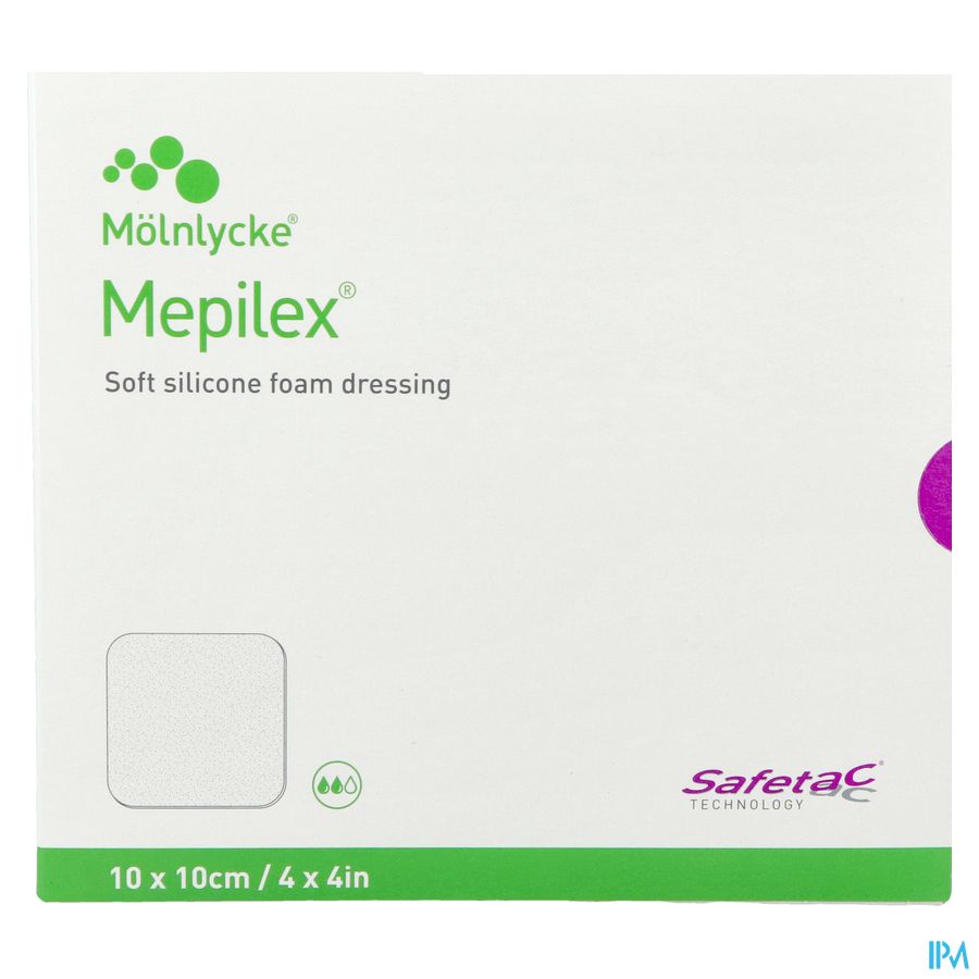 Mepilex Pans Mousse Sil Abs Ster 10x10cm 5 294100 2