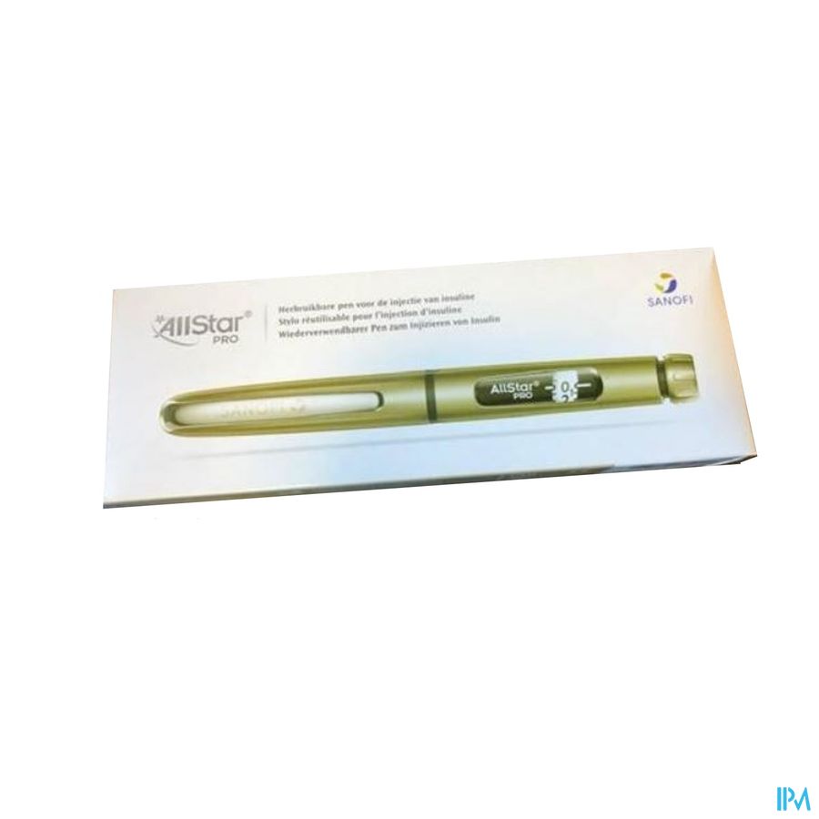 Allstar Pro Injectie Pen Herbruik.insuline Zilver1 Allstar Pro Injectie Pen Herbruik.insuline Zilver1