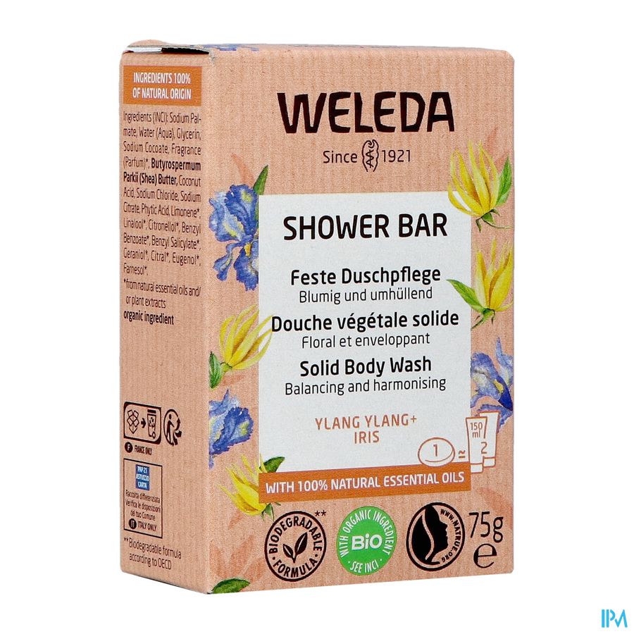 Weleda Shower Bar Ylang Ylang + Iris 75g Weleda Shower Bar Ylang Ylang + Iris 75g