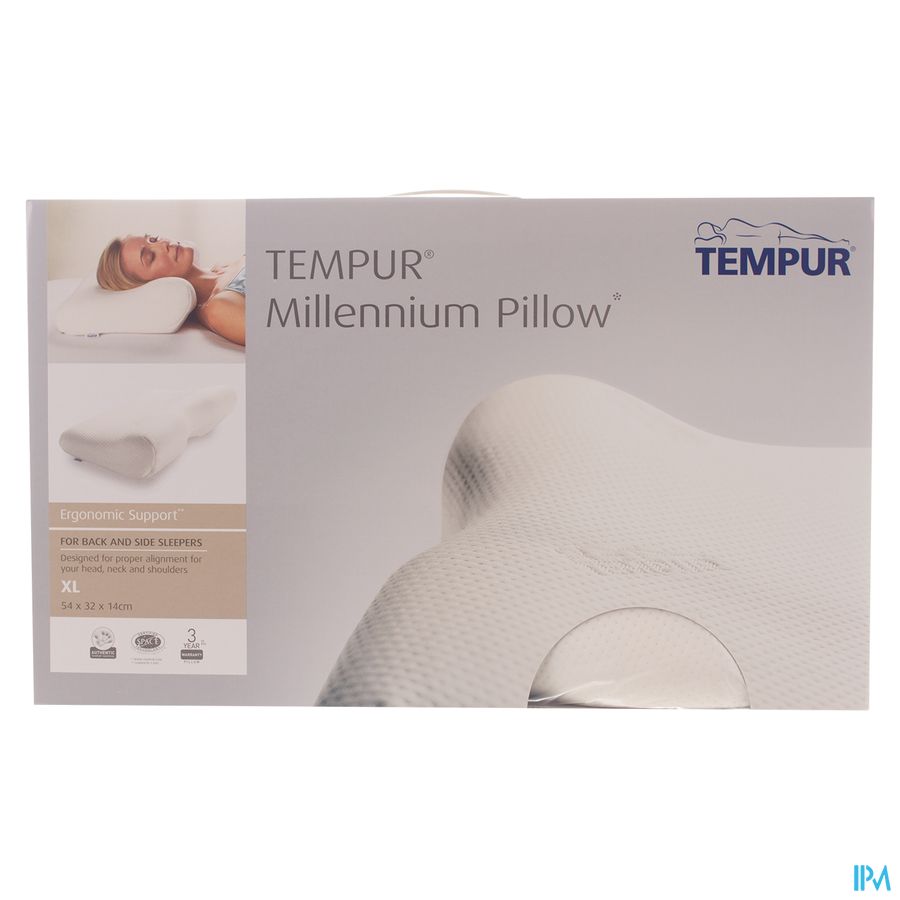 Tempur Millennium Oreiller Xl 54x32x14/8cm 1