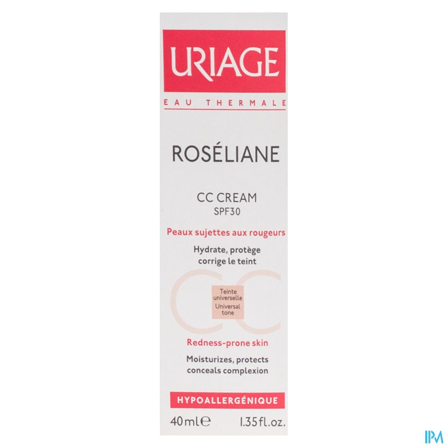 Uriage Roseliane Cc Cream Ip30 Tube 40ml 5