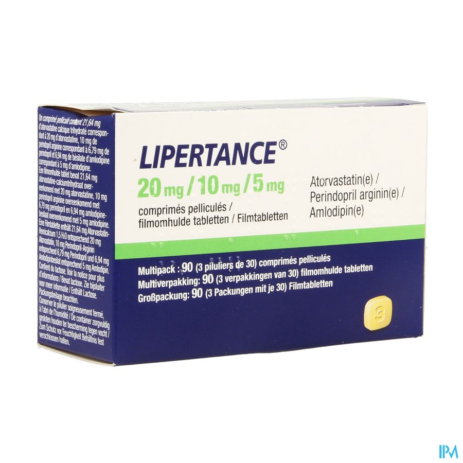 Lipertance 20mg/10mg/ 5mg Filmomh Tabl 90 Lipertance 20mg/10mg/ 5mg Filmomh Tabl 90