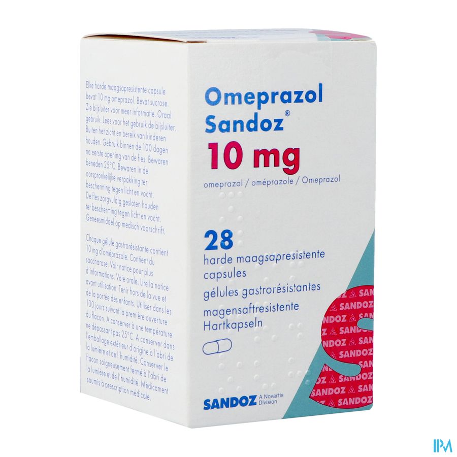 Omeprazol Sandoz Caps Enter 28 X 10mg Omeprazol Sandoz Caps Enter 28 X 10mg