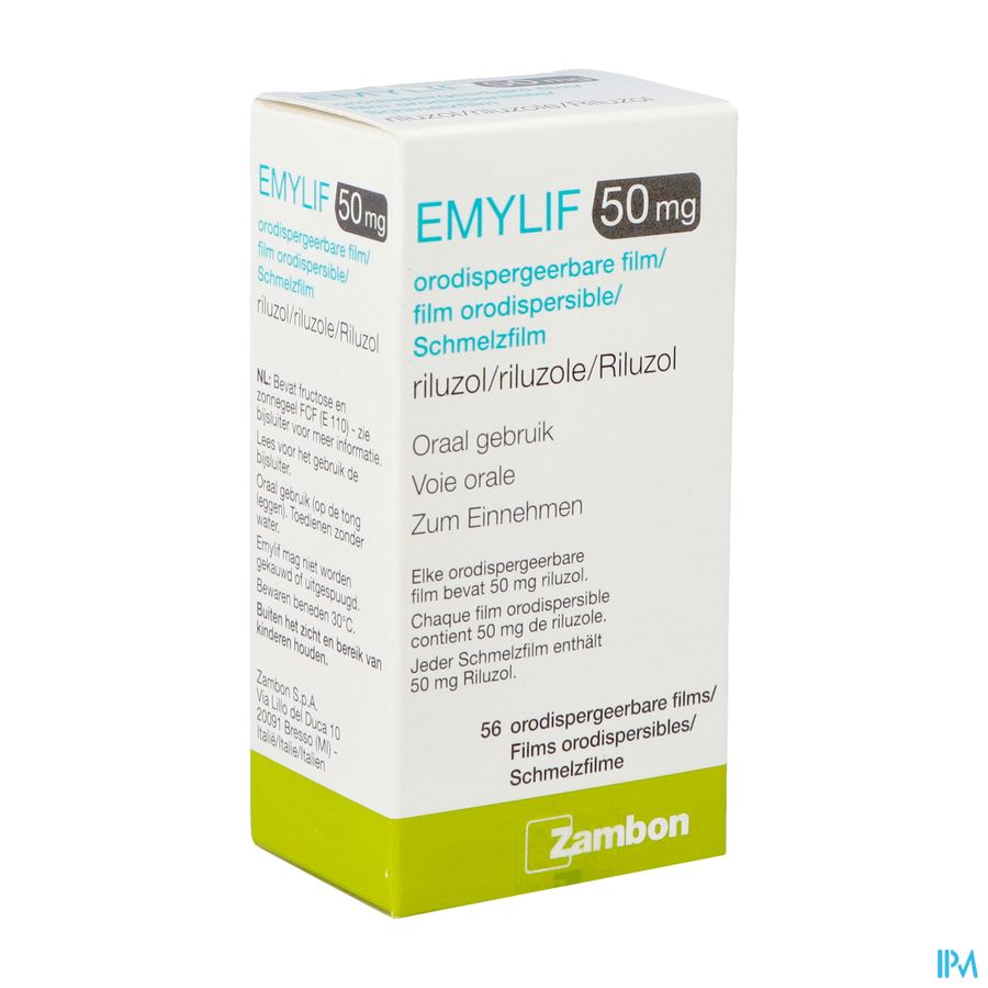 Emylif 50mg Orodispergeerbare Film Zakjes 56 Emylif 50mg Orodispergeerbare Film Zakjes 56