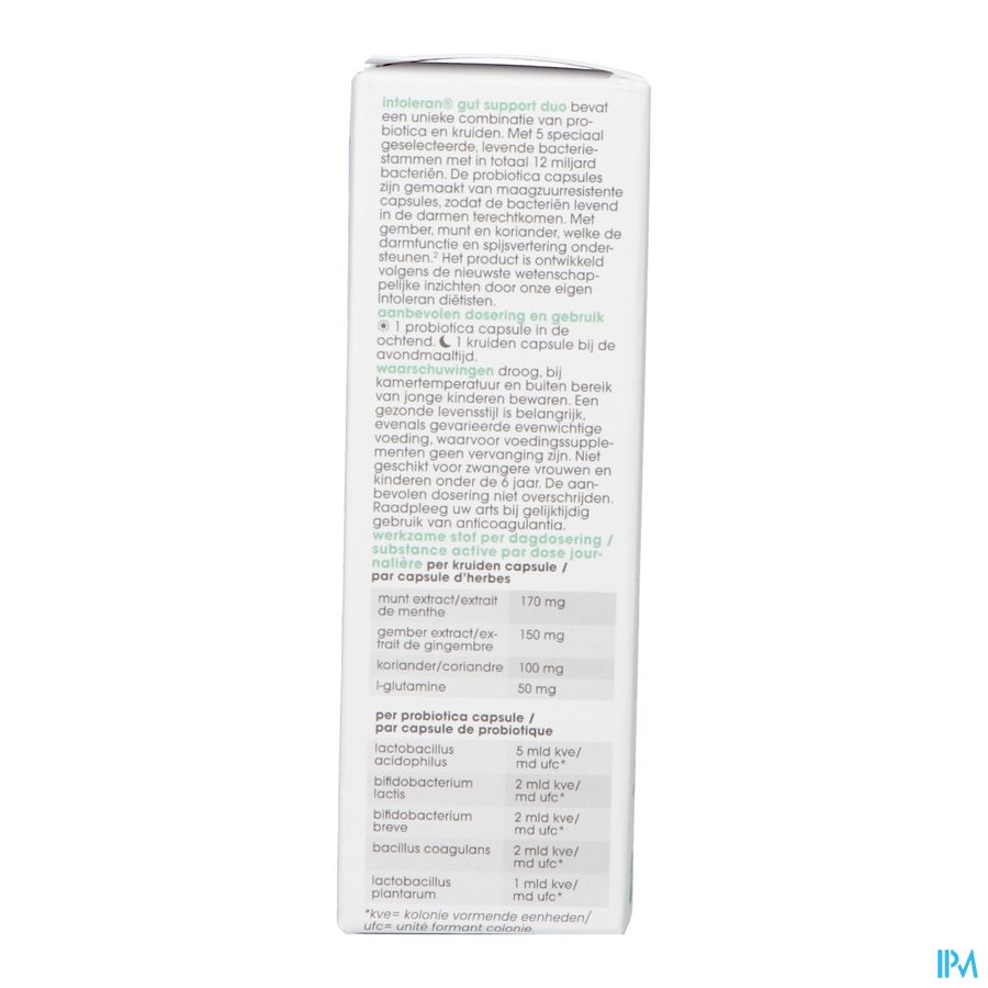 Intoleran Gut Support Duo Caps 60 1