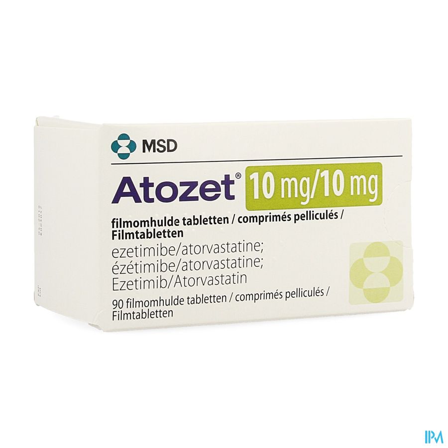 Atozet 10mg/10mg Filmomhulde Tabl 90 Atozet 10mg/10mg Filmomhulde Tabl 90
