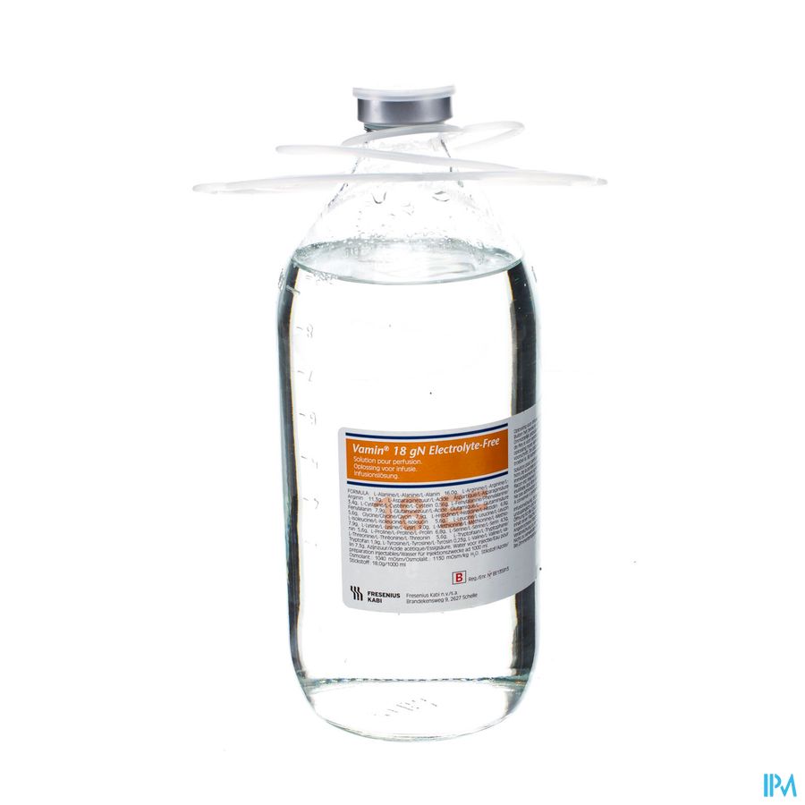 Vamin 18 Gn Ef 1000ml Bouteille En Verre/glazen Fles Vamin 18 Gn Ef 1000ml Bouteille En Verre/glazen Fles