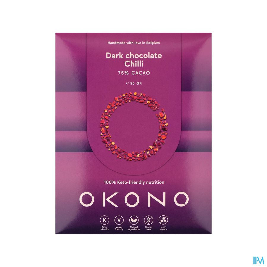Okono Chocolat Noir Piment 50g Okono Chocolat Noir Piment 50g