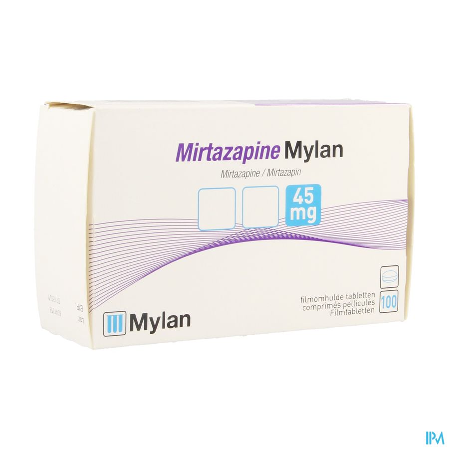 Mirtazapine Viatris 45mg Comp Pell 100 Mirtazapine Viatris 45mg Comp Pell 100