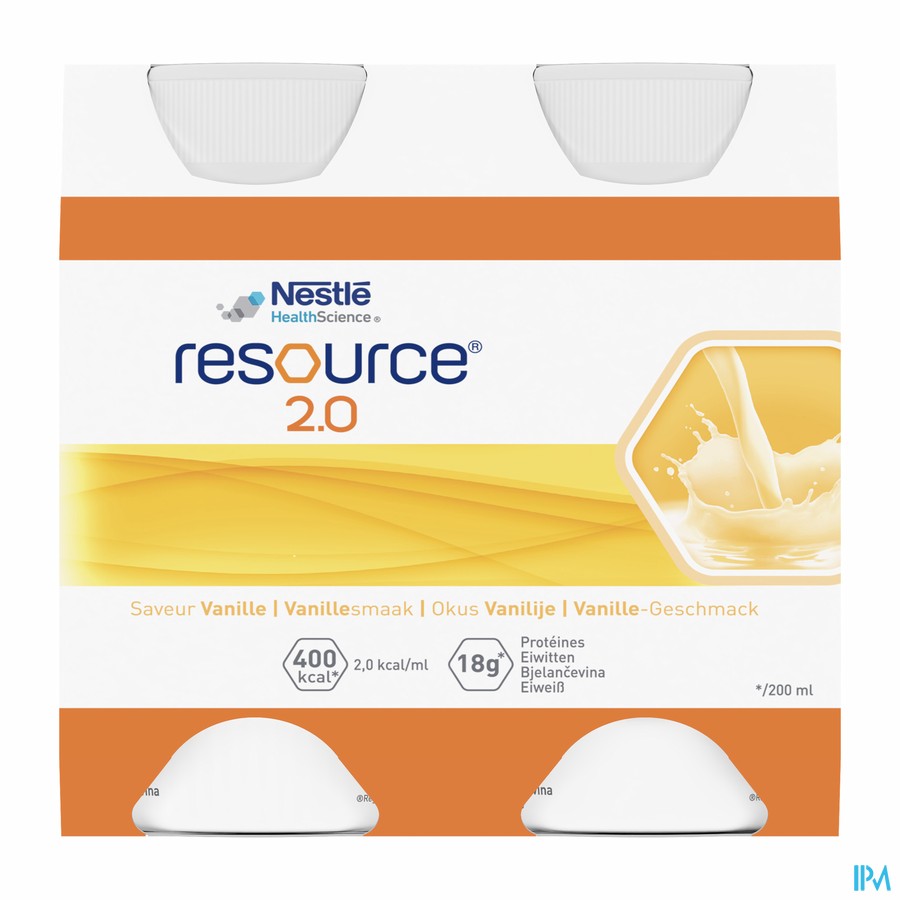 Resource 2.0 Vanille 4x200ml 12100535