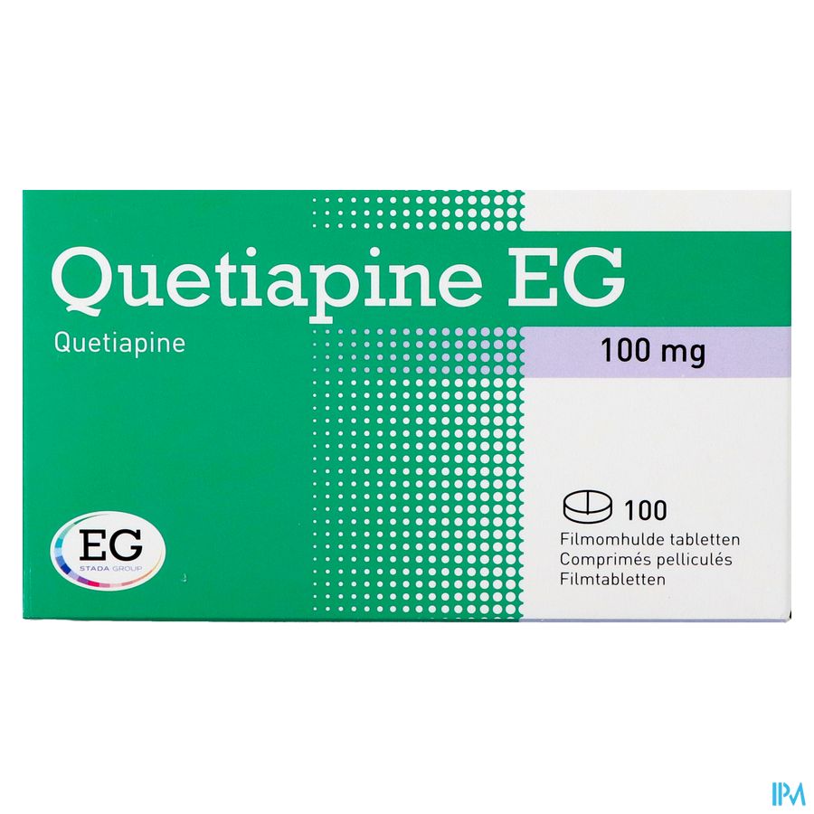 Quetiapine EG Comp Pell 100 X 100 Mg