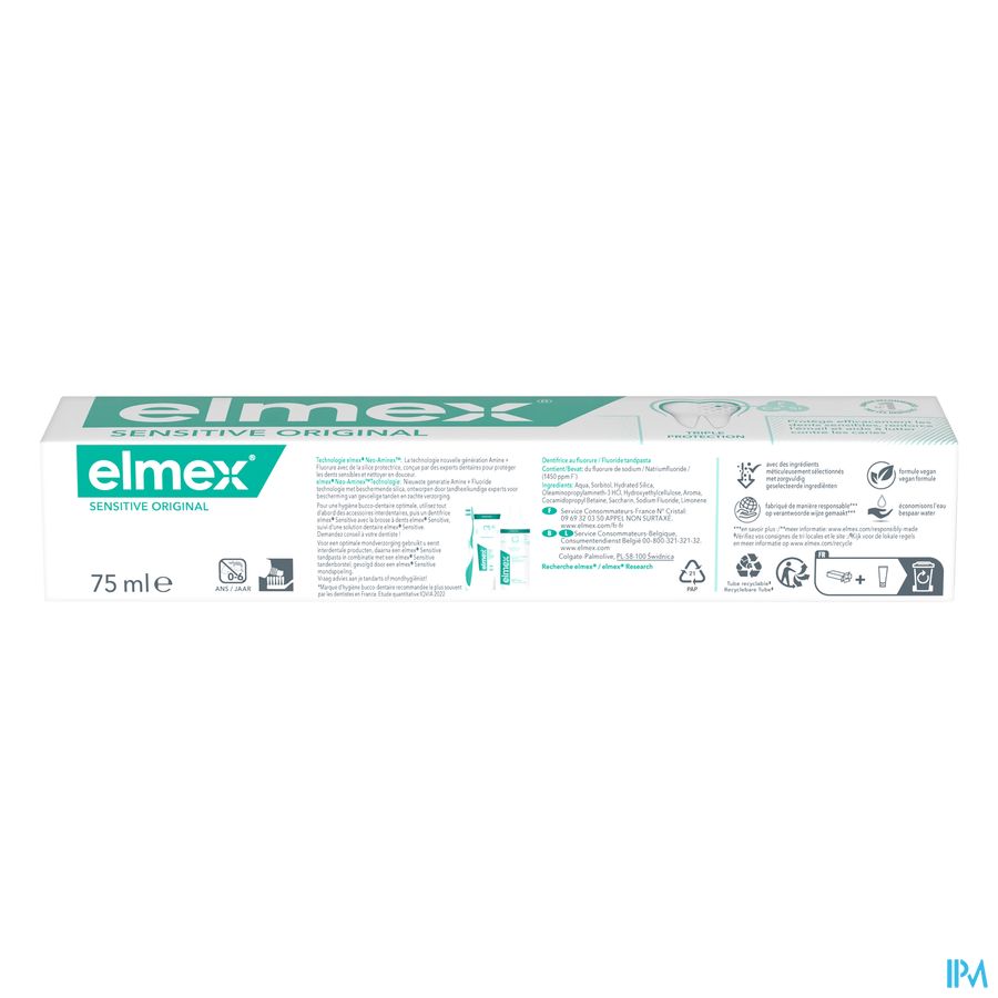 Elmex Sensitive Original Tandpasta Tube 75ml 2