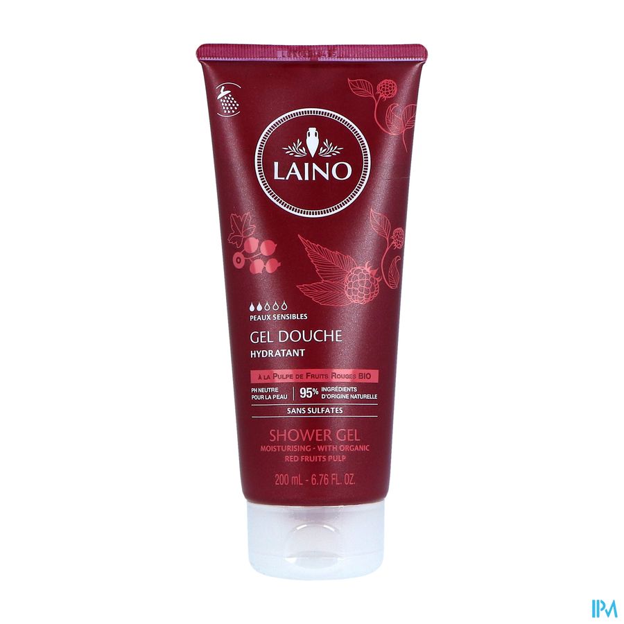 Laino Gel Douche Pulpe Fruits Rouges 200ml Laino Gel Douche Pulpe Fruits Rouges 200ml
