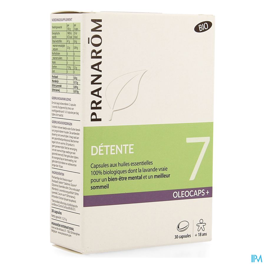 Oleocaps+ Bio 7 Ontspanning Caps 30 1