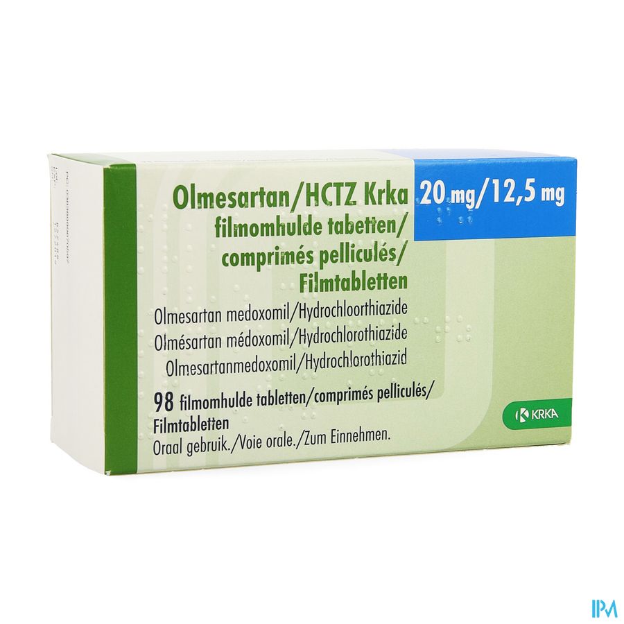Olmesartan Hctz Krka 20/12,5mg Comp Pell 98 Olmesartan Hctz Krka 20/12,5mg Comp Pell 98