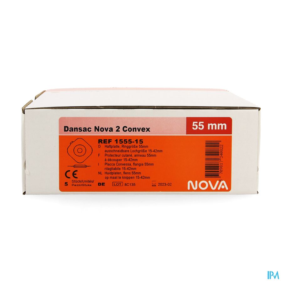 Dansac Nova 2 Convex Platen 15-42mm 5 1555-15 Dansac Nova 2 Convex Platen 15-42mm 5 1555-15