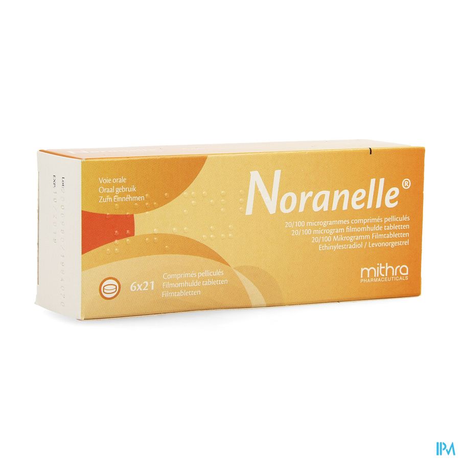 Noranelle 20/100mcg Filmomh Tabl 6 X 21 Noranelle 20/100mcg Filmomh Tabl 6 X 21