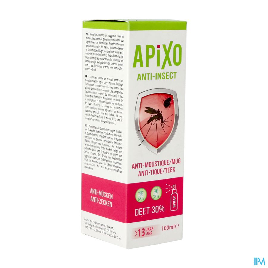 Apixo A/insect Deet 30% Spray 100ml Apixo A/insect Deet 30% Spray 100ml