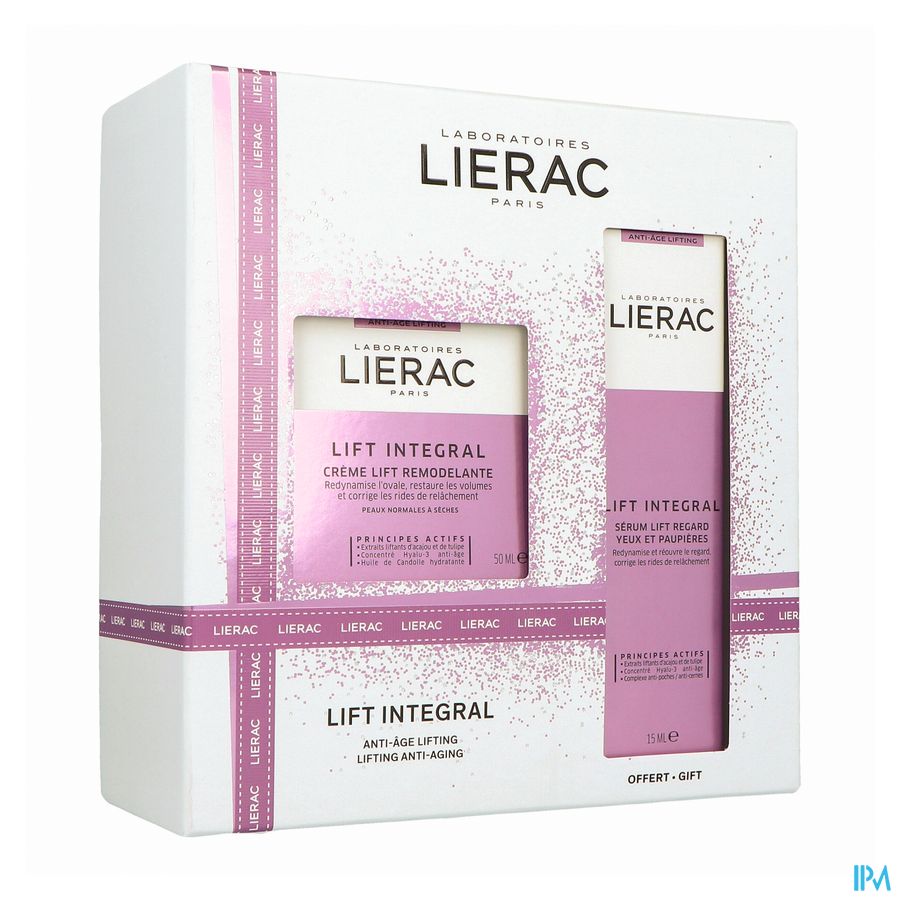 Lierac Kerstkoffer Lift Integral Cr 50ml+ogen 15ml Lierac Kerstkoffer Lift Integral Cr 50ml+ogen 15ml