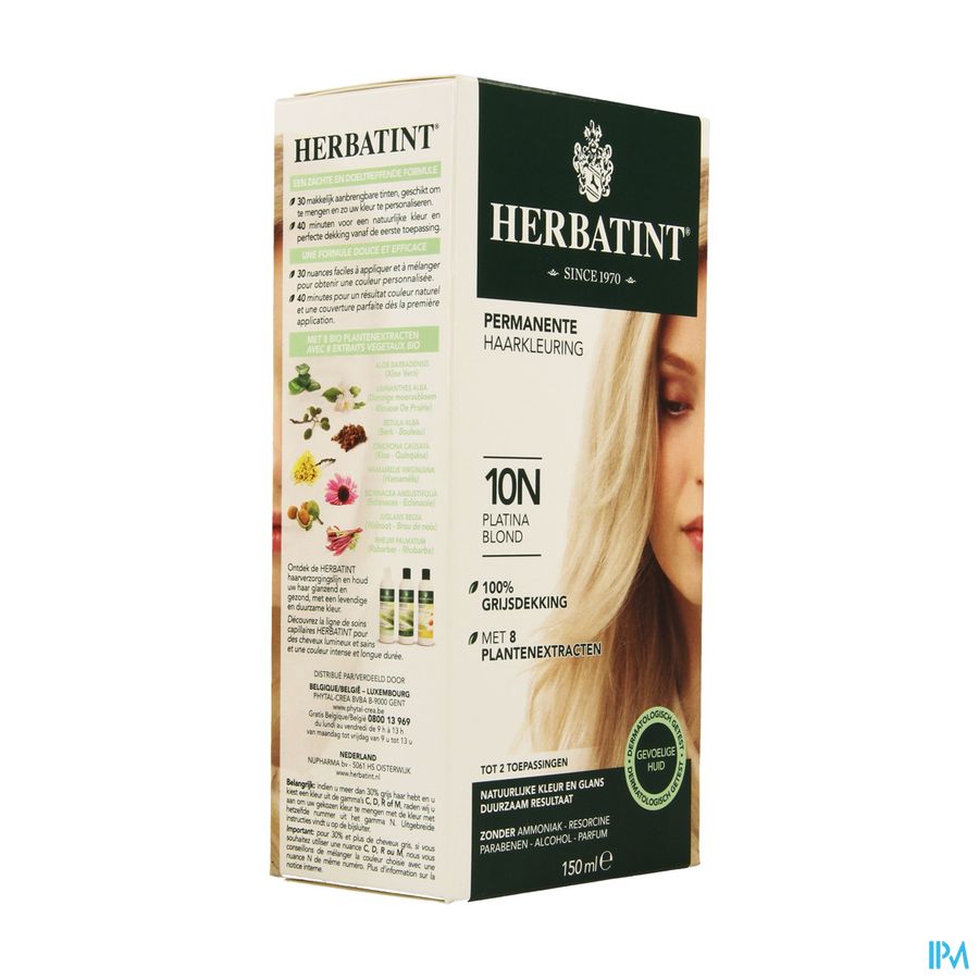 Herbatint Blond Platina 10n 150ml Herbatint Blond Platina 10n 150ml