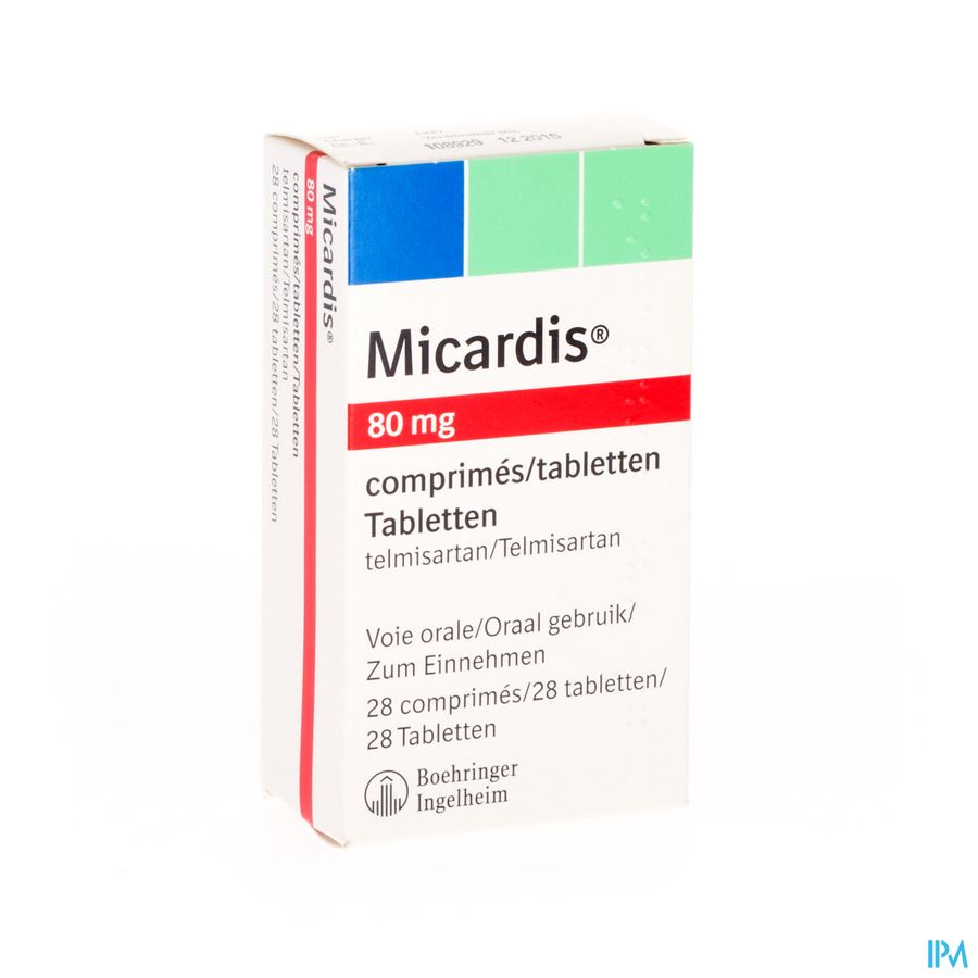 Micardis Comp 28 X 80mg Micardis Comp 28 X 80mg