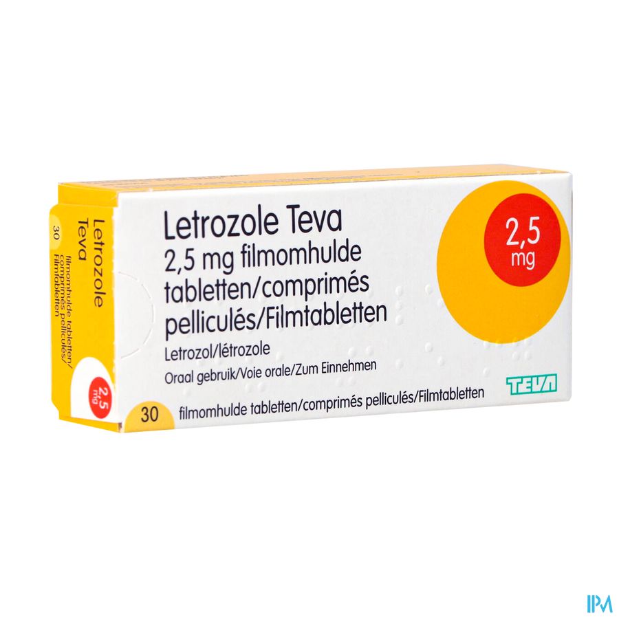 Letrozole Teva 2,5mg Filmomh Tabl 30 X 2,5mg Letrozole Teva 2,5mg Filmomh Tabl 30 X 2,5mg