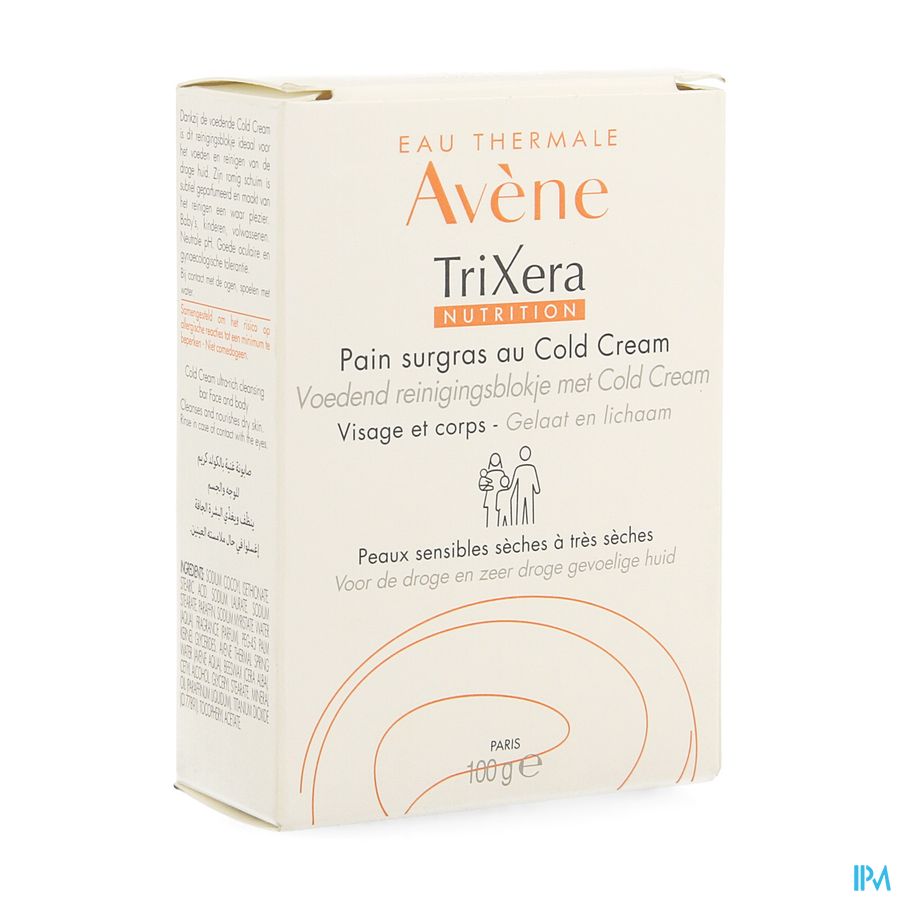 Avene Trixera Nutrit. Reinig. Blok Cold Cream 100g Avene Trixera Nutrit. Reinig. Blok Cold Cream 100g