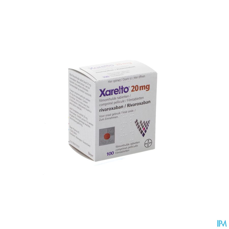 Xarelto 20mg Filmomh Tabl 100 X 20mg 2