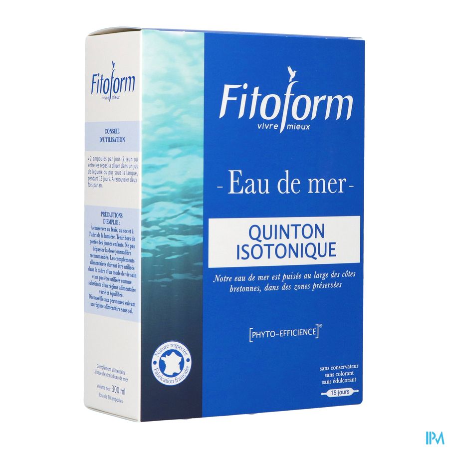 Isotonique Eau De Mer Amp 30x10ml Fitoform Isotonique Eau De Mer Amp 30x10ml Fitoform