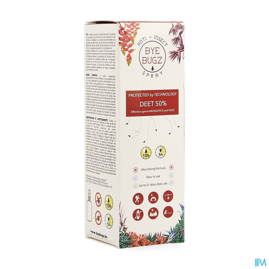 Byebugz Anti Insect Deet 50% Spray