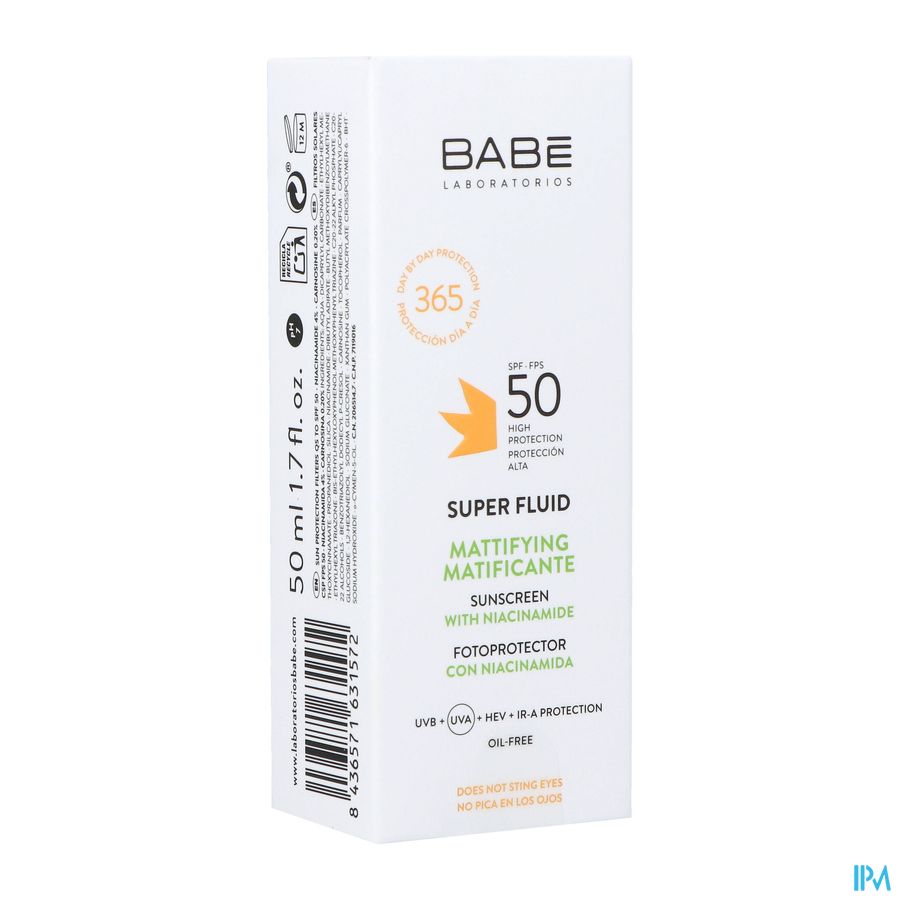 BabÉ Sun Oil Free Superfluid Sunscreen Ip50 50ml BabÉ Sun Oil Free Superfluid Sunscreen Ip50 50ml