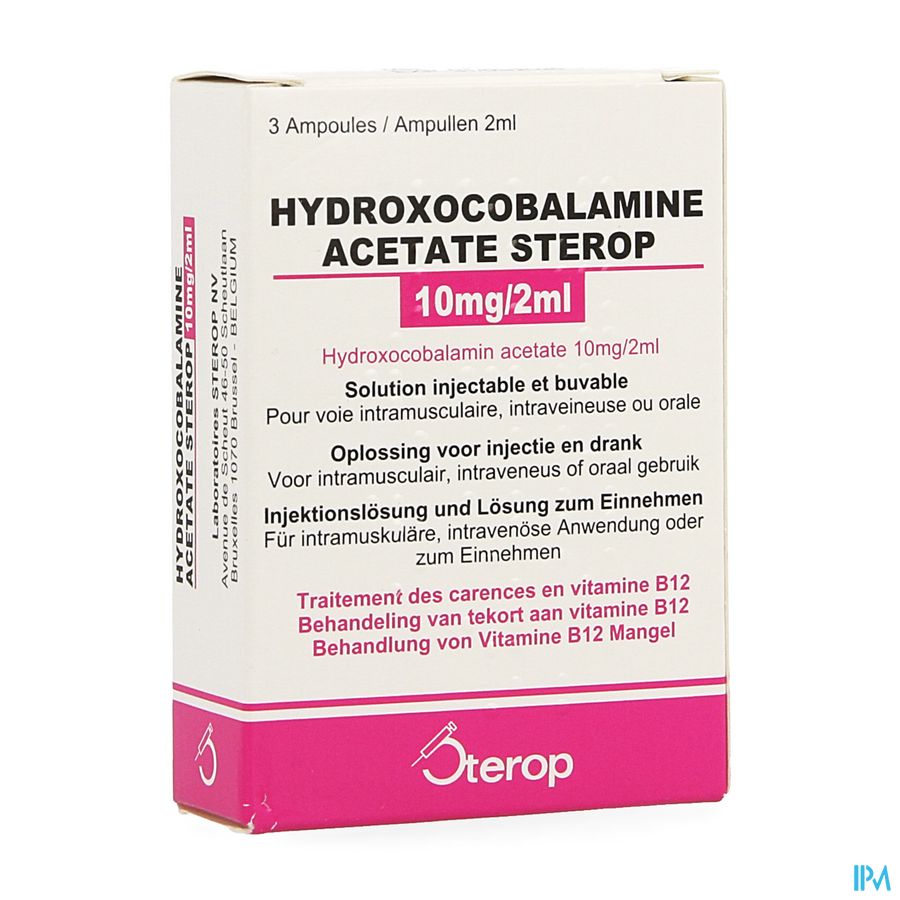 Hydroxocobal.acet. Amp 3x10mg/2ml Hydroxocobal.acet. Amp 3x10mg/2ml
