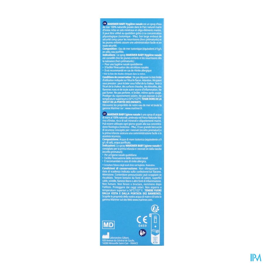 Marimer Baby Isotonisch Zeewater Spray 100ml 1