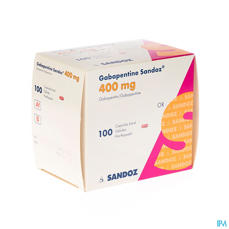 Gabapentine 400mg Sandoz Caps 100 X 400mg Gabapentine 400mg Sandoz Caps 100 X 400mg