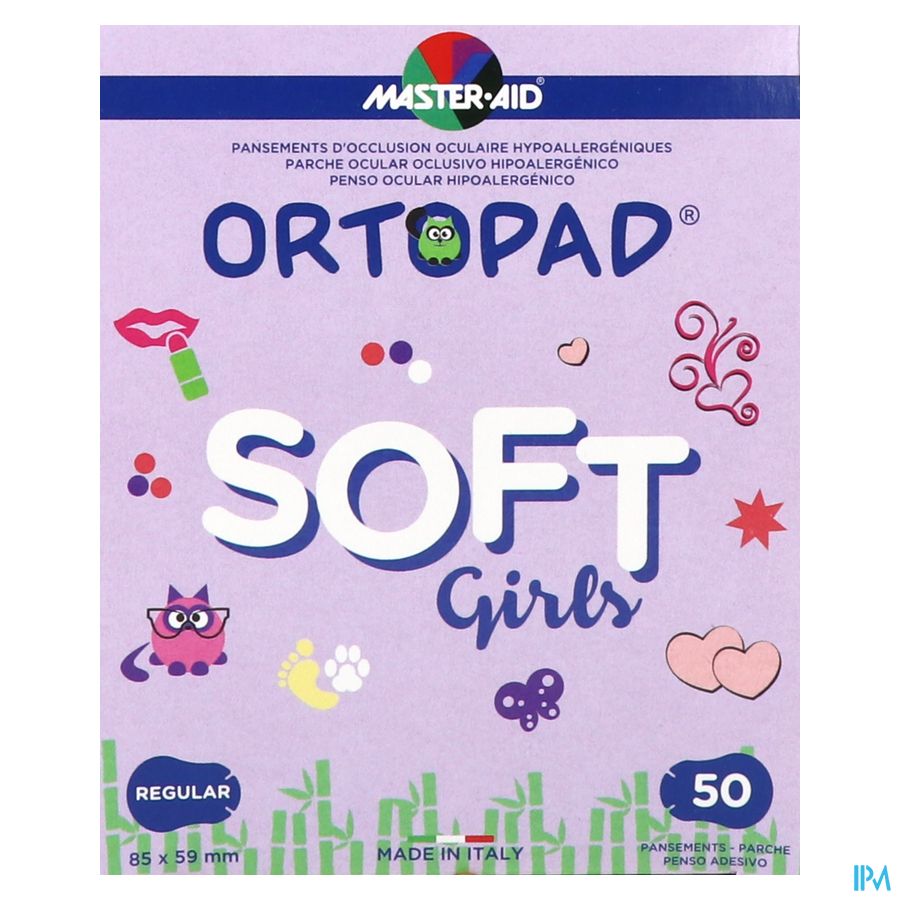 Ortopad Soft Girls Regular 85x59mm 50 72234 4