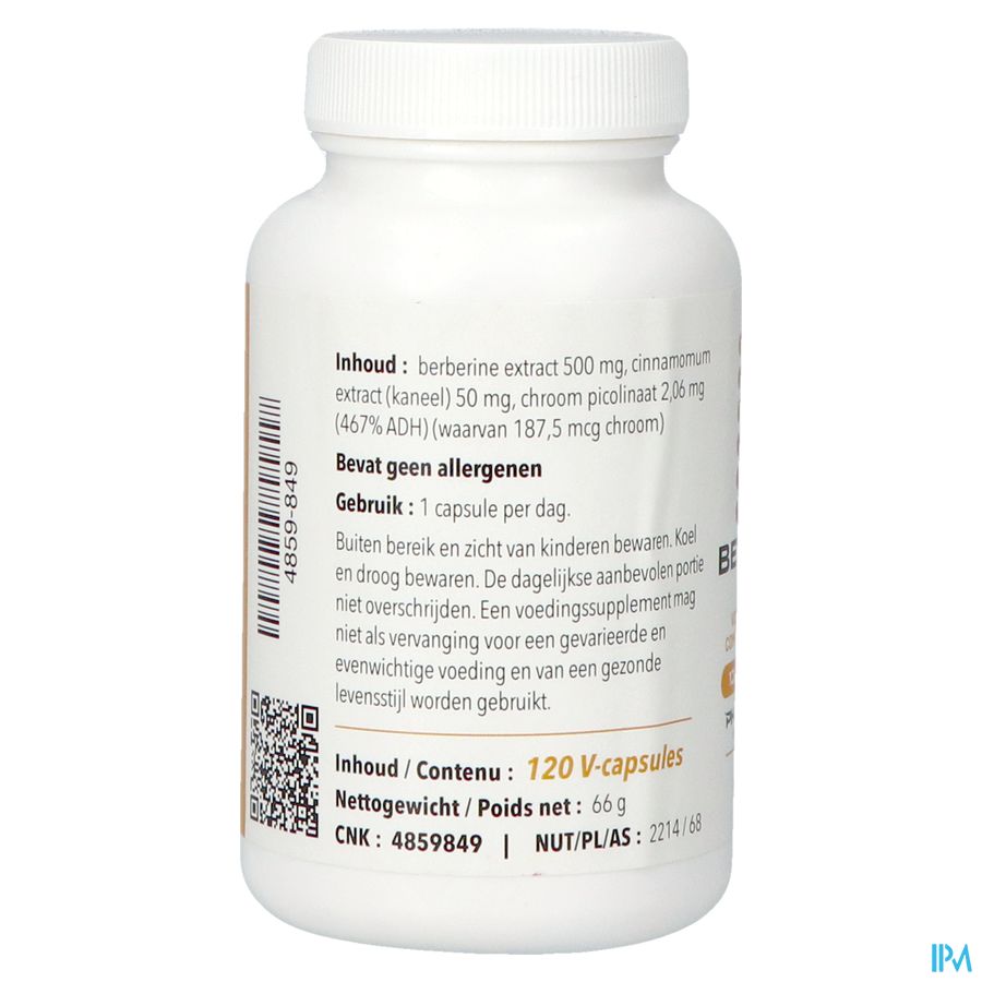 Berberine Forte V-caps 120 Pharmanutrics 3