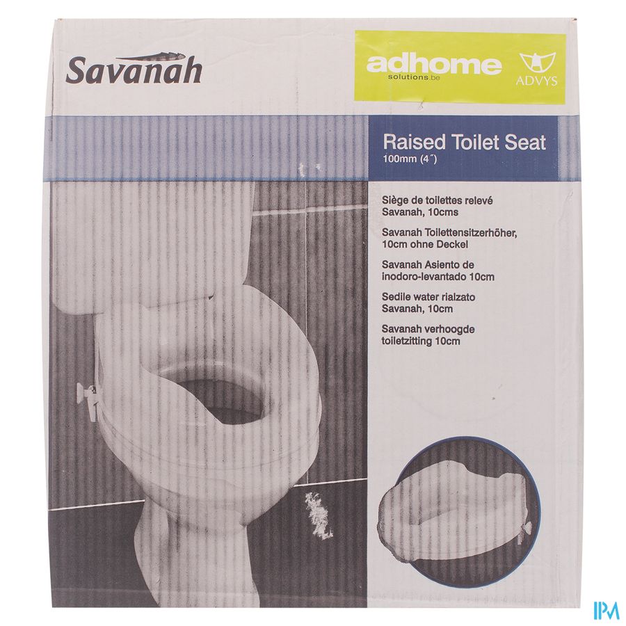 Toilethoger Savanah 10cm Wit Homecraft 1