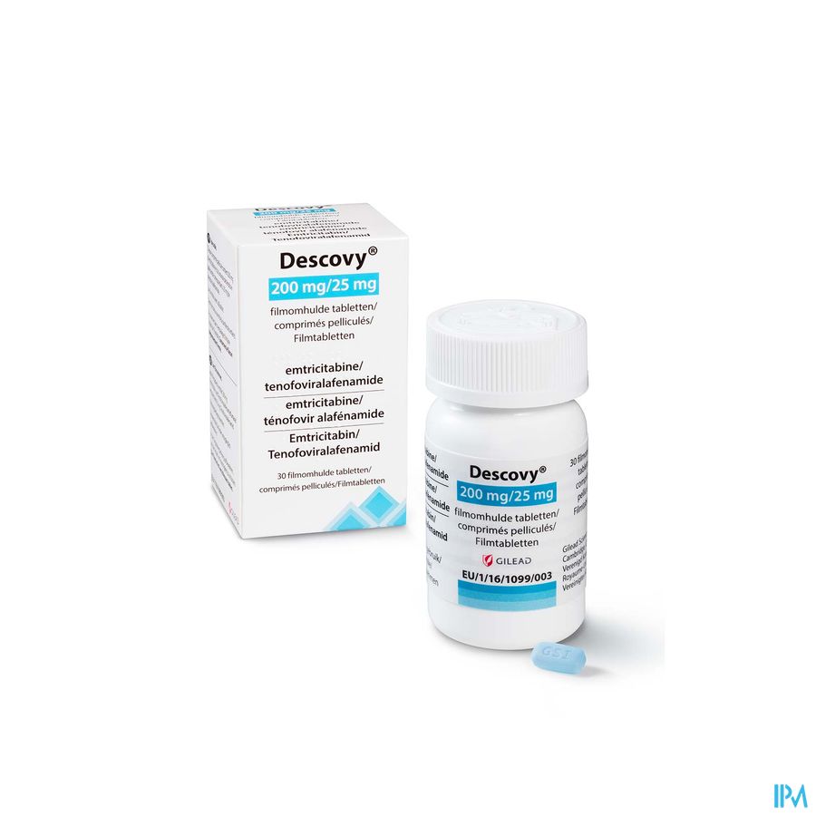 Descovy 200mg/25mg Filmomh Tabl 30 Flacon Descovy 200mg/25mg Filmomh Tabl 30 Flacon