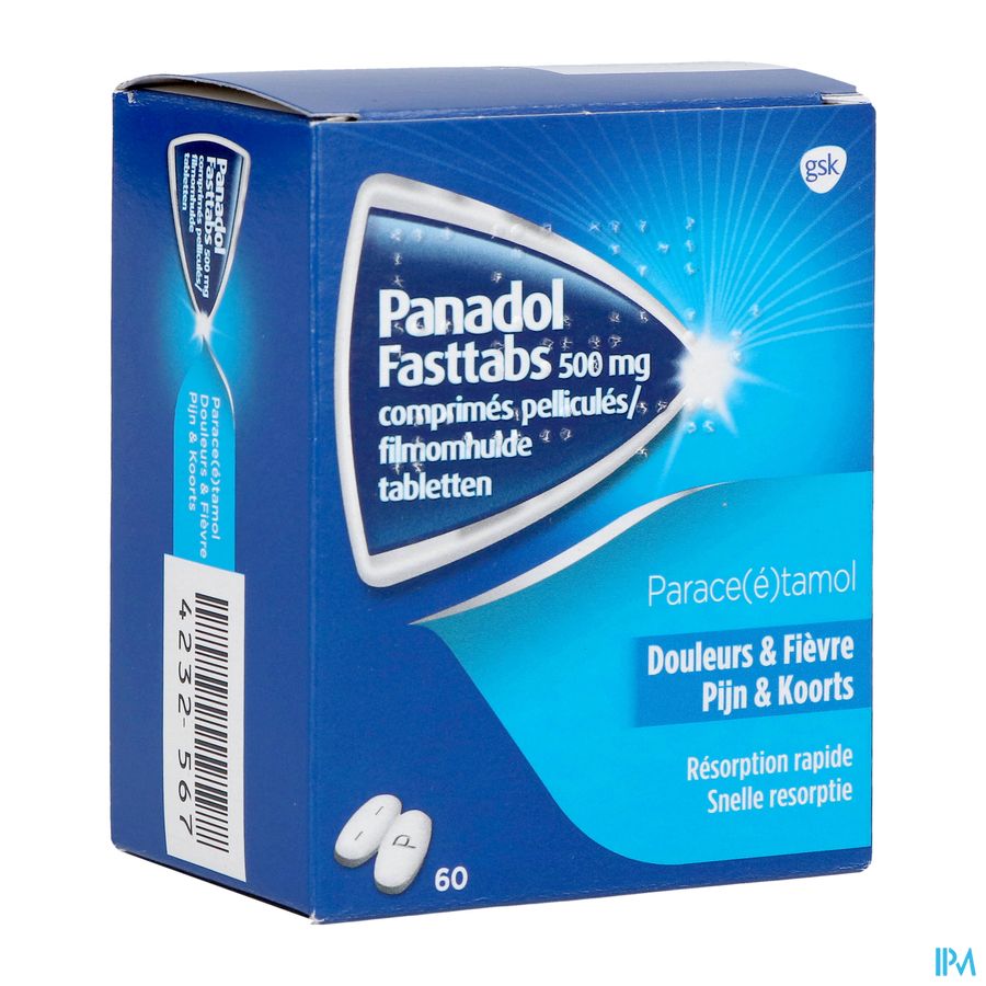 Panadol Fasttabs 500mg Tabl 60 Panadol Fasttabs 500mg Tabl 60