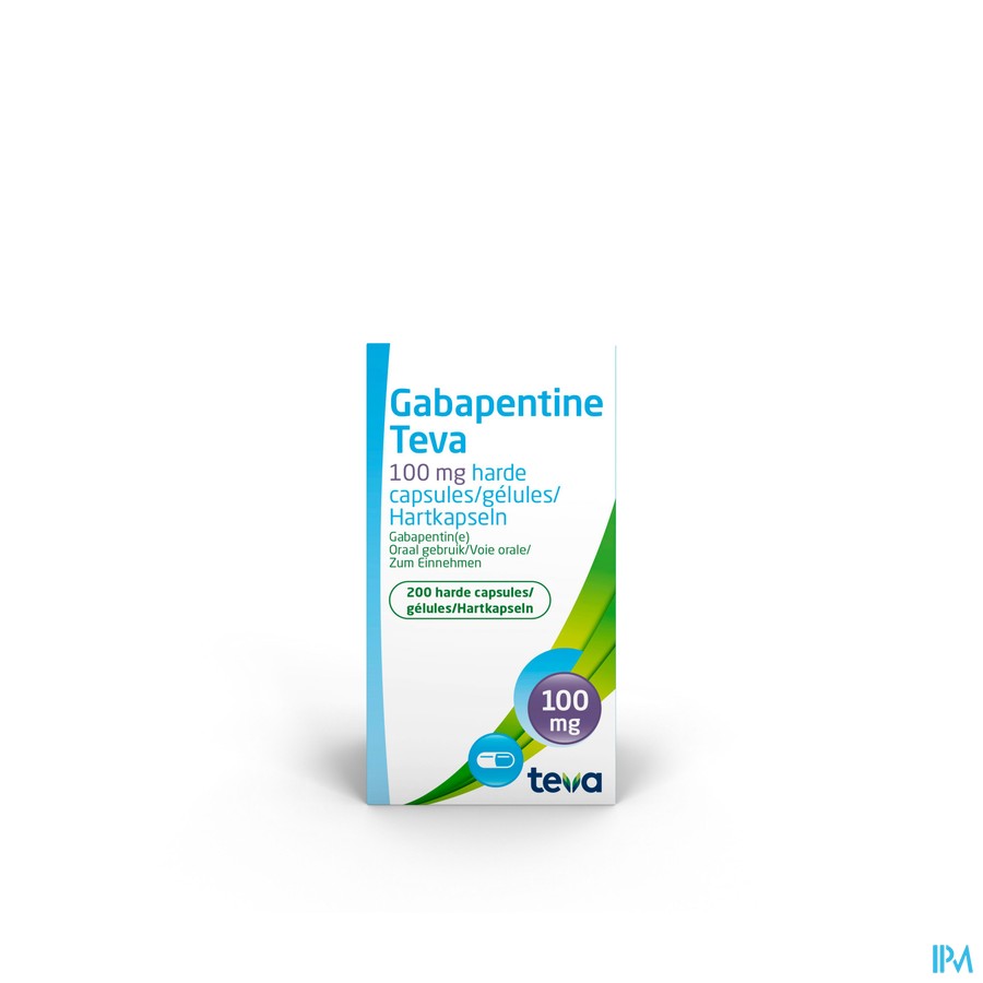 Gabapentine Teva 100mg Caps 200