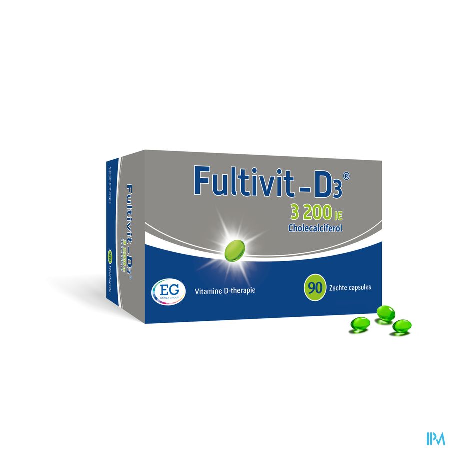 Fultivit-D3 EG 3200Ie Zachte Caps 90 Fultivit-D3 EG 3200Ie Zachte Caps 90