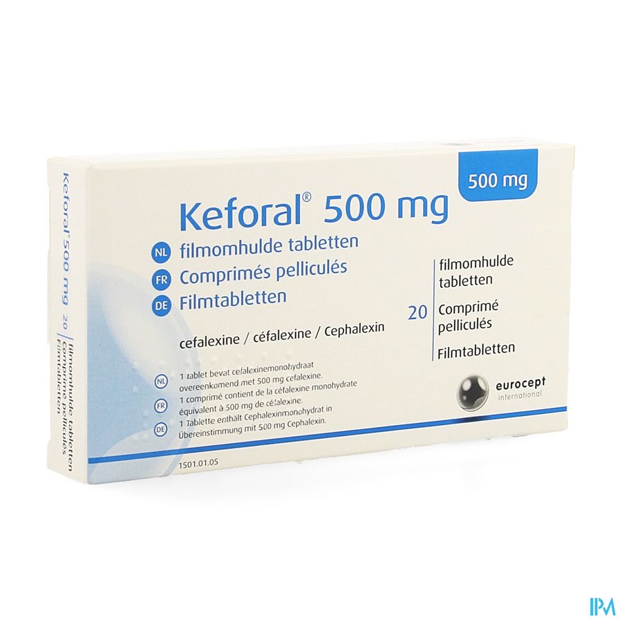 Keforal Filmomh Tabl 20x500mg Keforal Filmomh Tabl 20x500mg