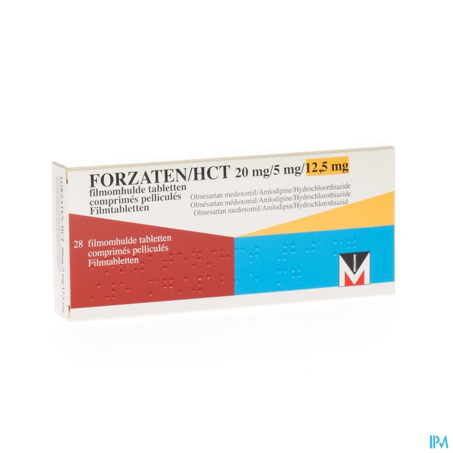 Forzaten/hct 20mg/ 5mg/12,5mg Comp Pell 28 Forzaten/hct 20mg/ 5mg/12,5mg Comp Pell 28